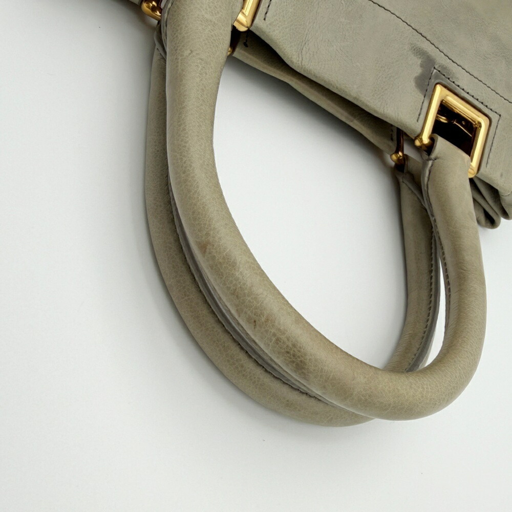 PRADA Gray Leather Shoulder Bag - Picture 10 of 16